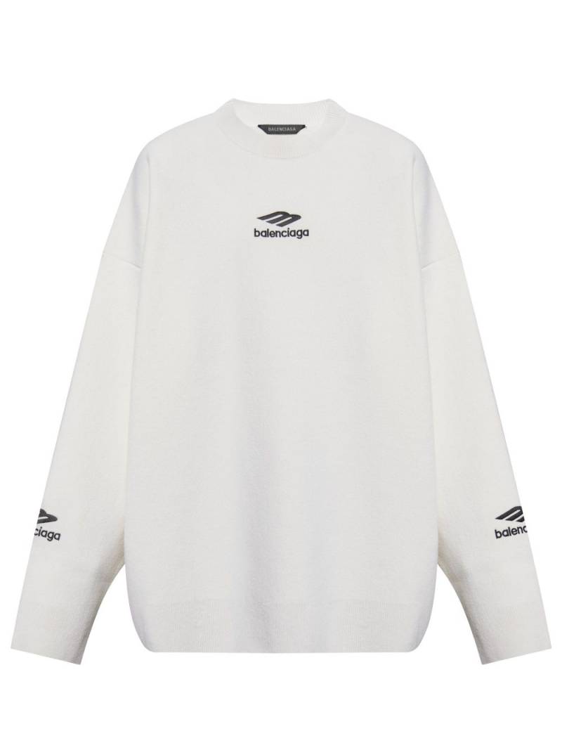 Balenciaga crew-neck sweater - White von Balenciaga