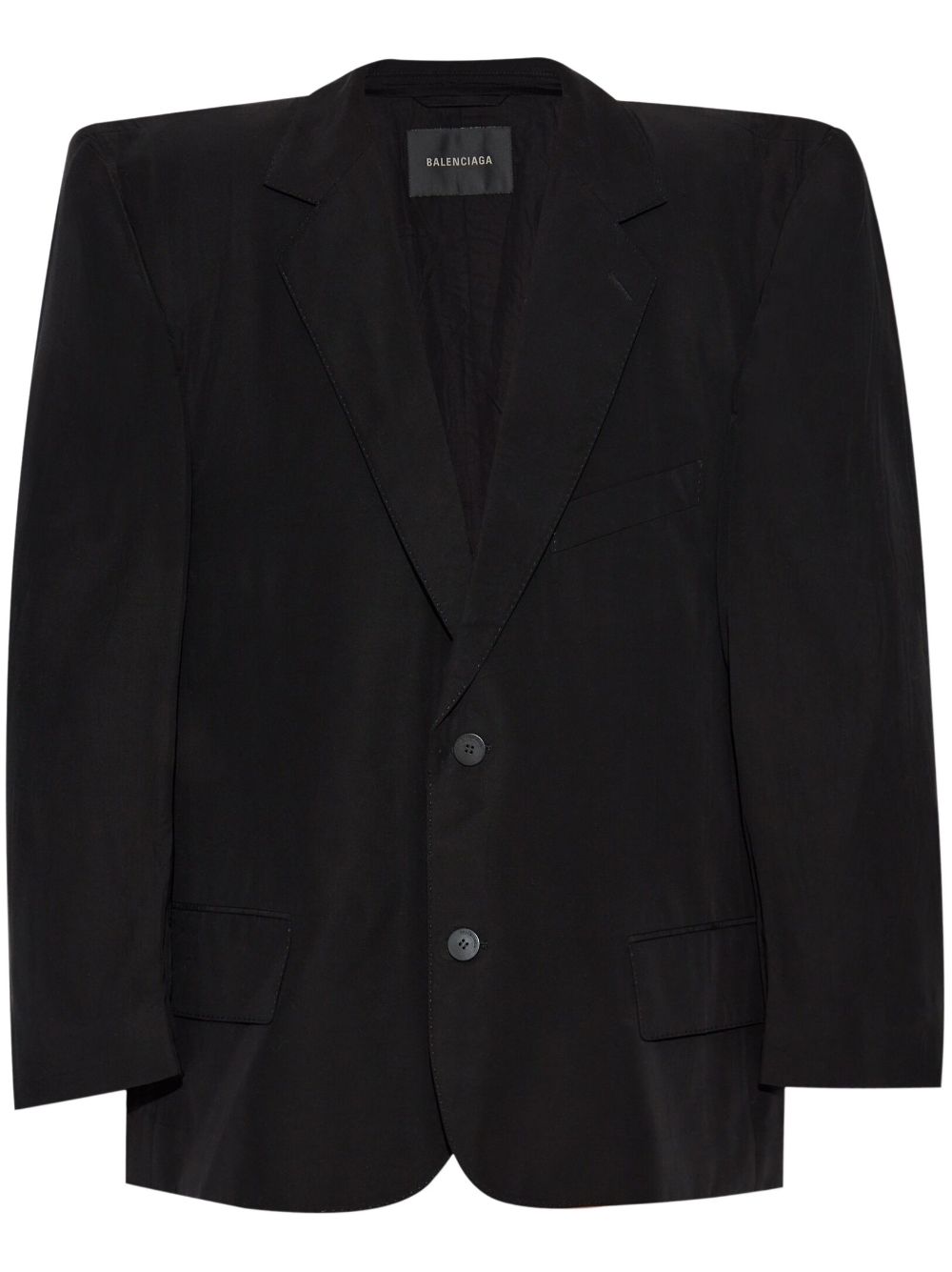 Balenciaga cut away boxy blazer - Black von Balenciaga