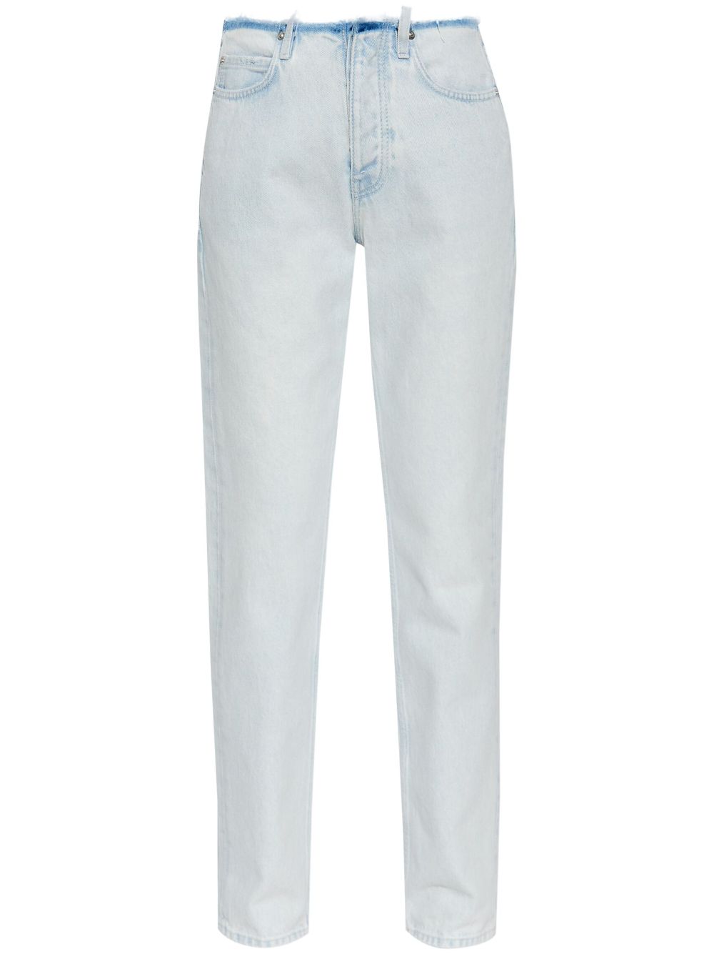 Balenciaga distressed contrasting trim jeans - Blue von Balenciaga