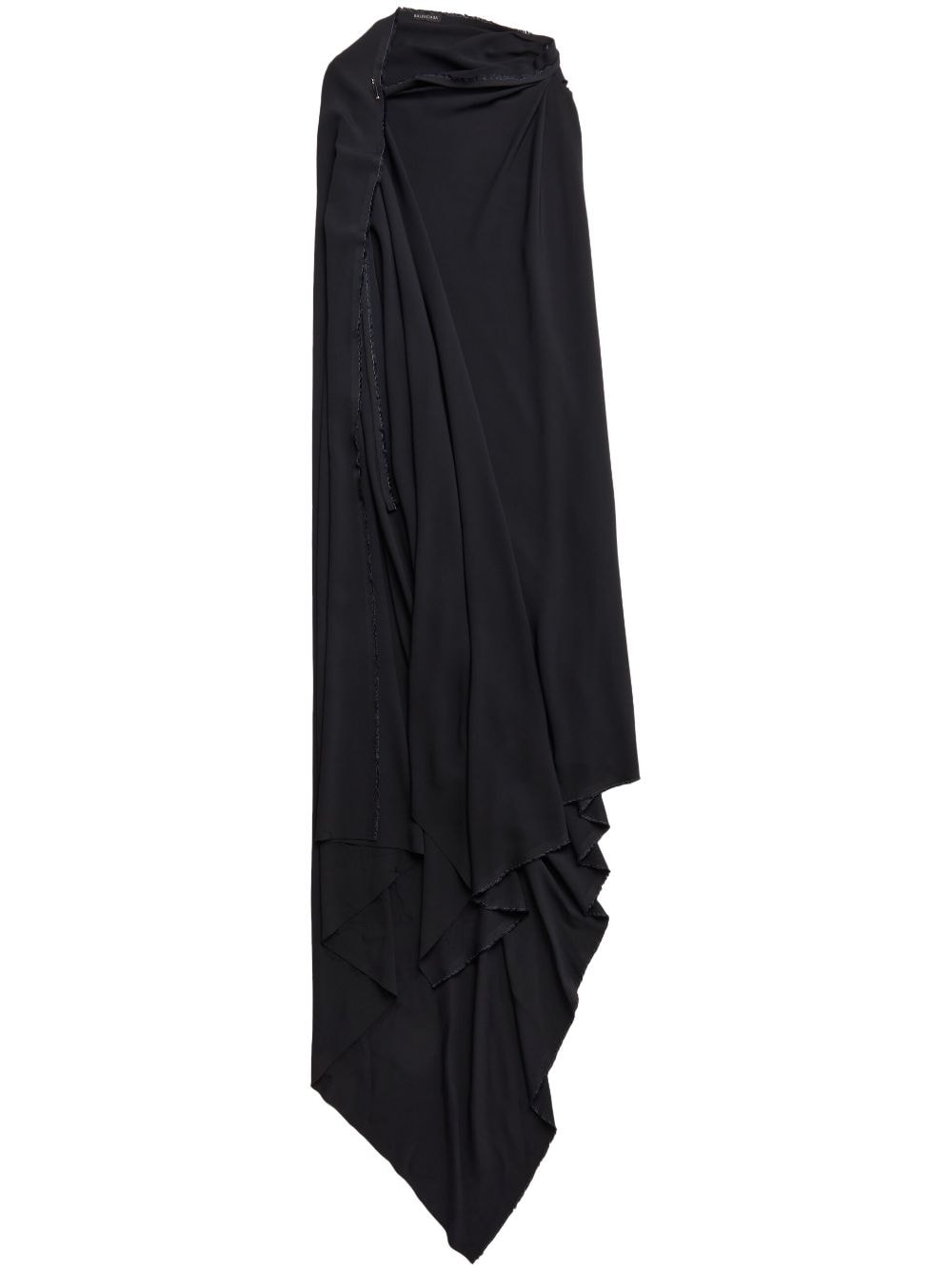 Balenciaga draped asymmetric dress - Black von Balenciaga