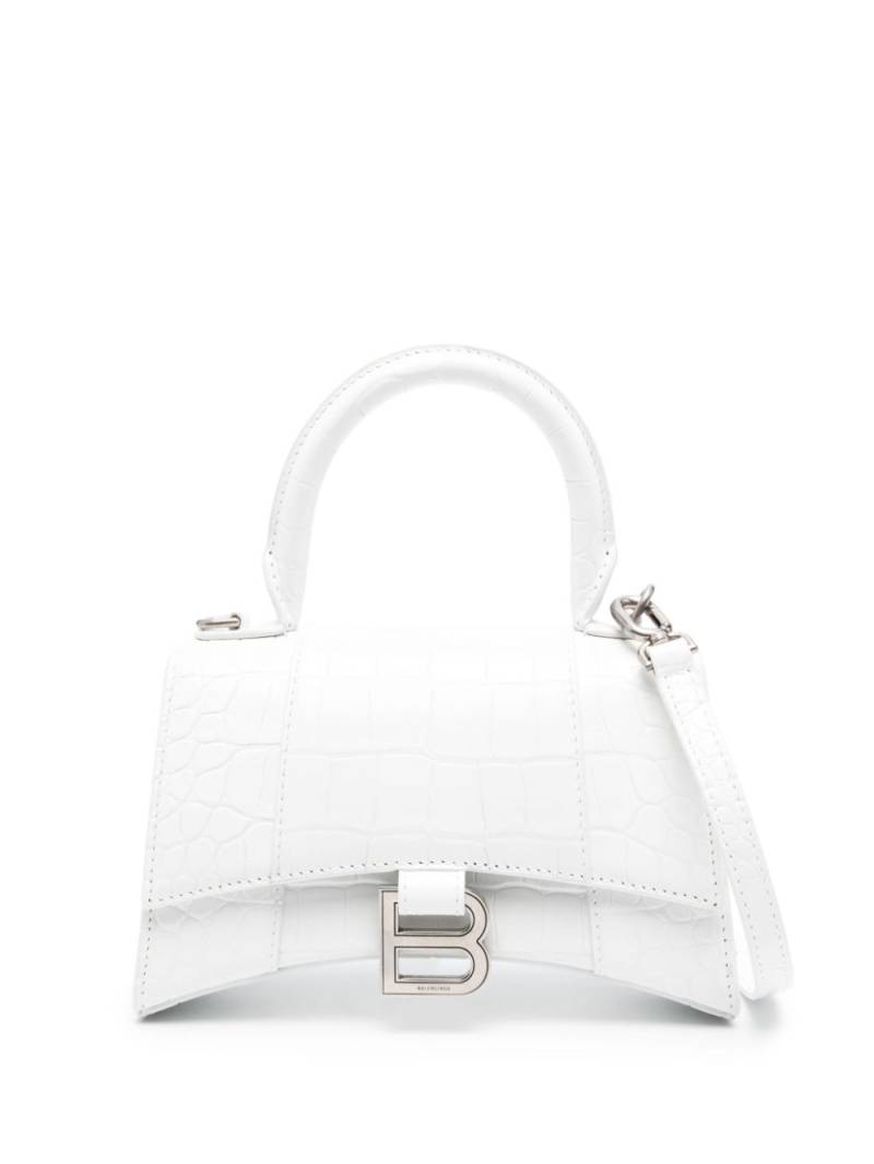 Balenciaga Hourglass XS top-handle bag - White von Balenciaga