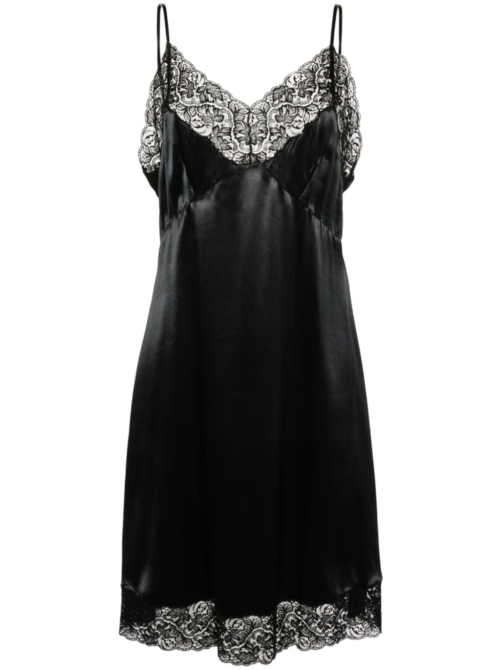 Balenciaga lace-embellished midi dress - Black von Balenciaga