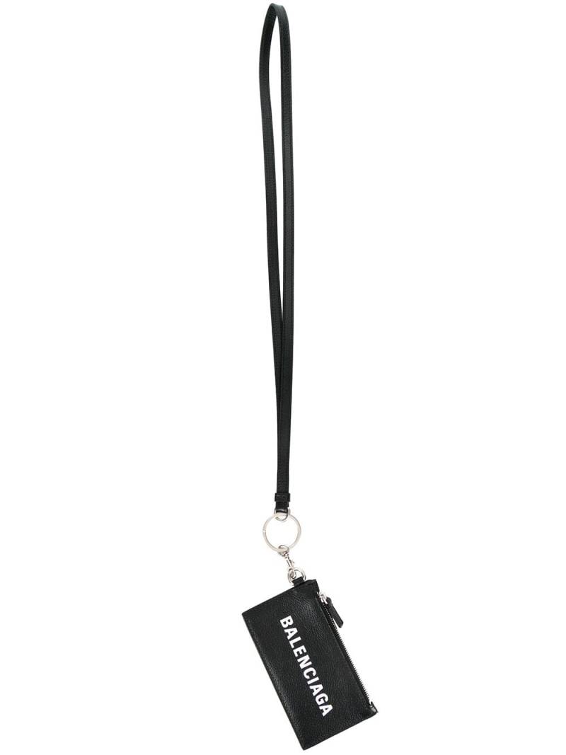 Balenciaga Cash card holder keyring - Black von Balenciaga