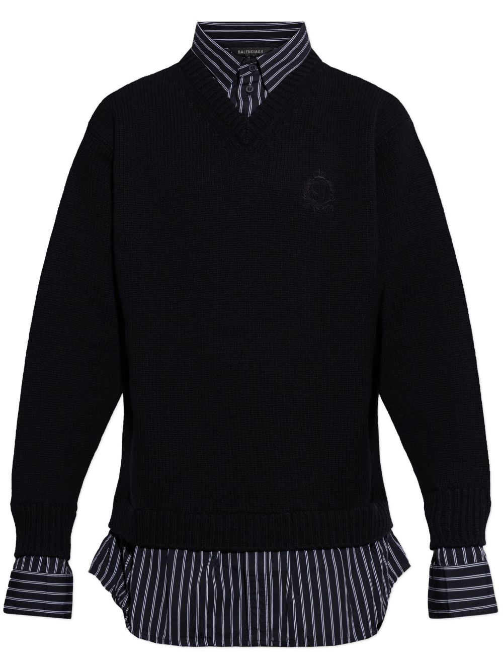 Balenciaga layered sweater - Black von Balenciaga