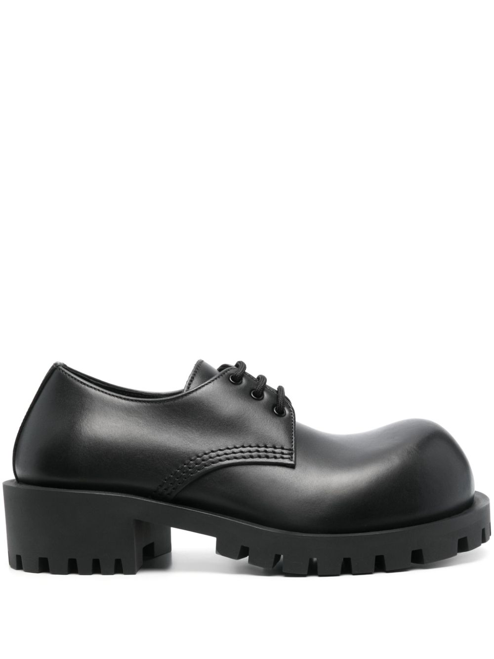 Balenciaga leather Oxford shoes - Black von Balenciaga