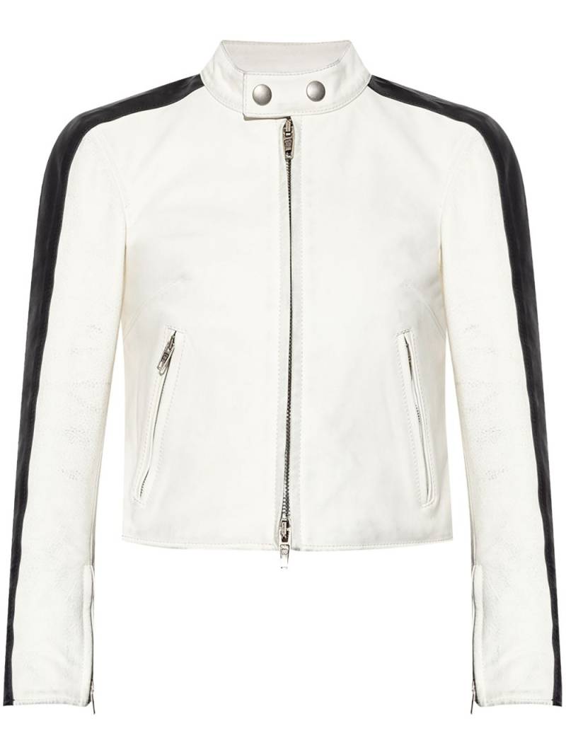 Balenciaga leather jacket - White von Balenciaga