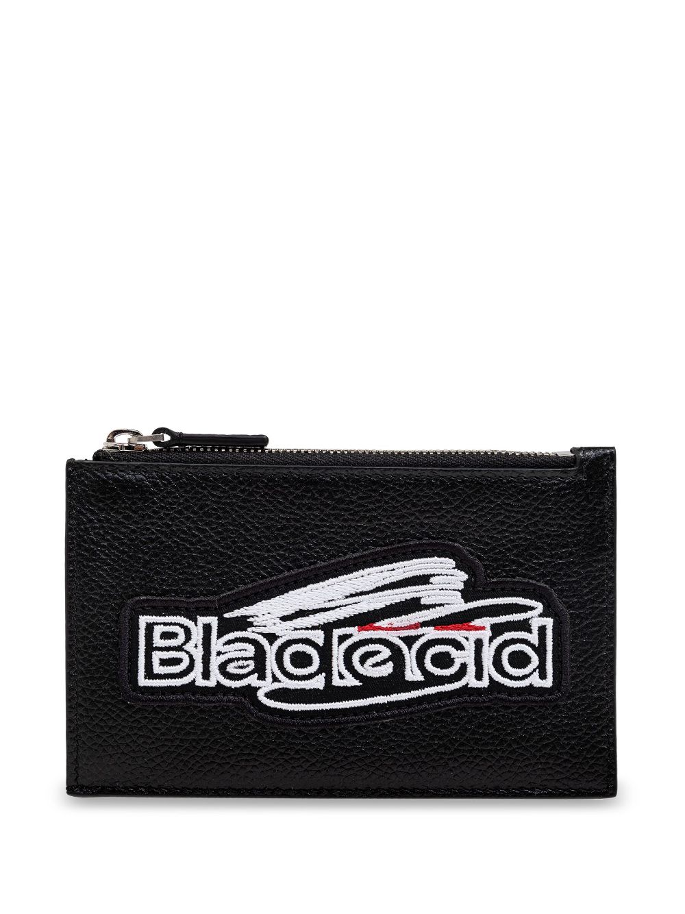 Balenciaga logo-appliqué card holder - Black von Balenciaga