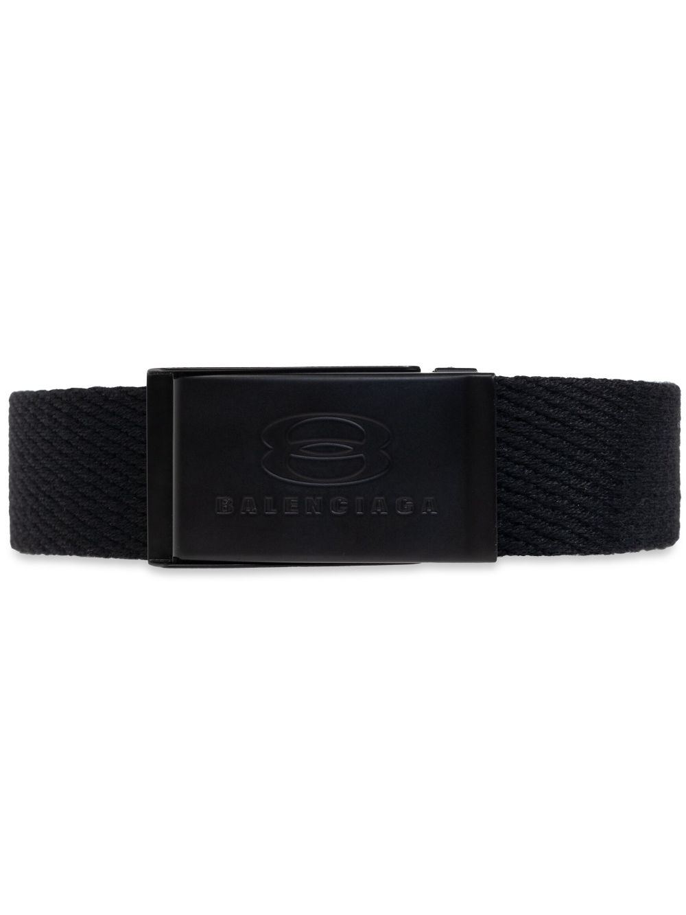 Balenciaga logo-buckle belt - Black von Balenciaga