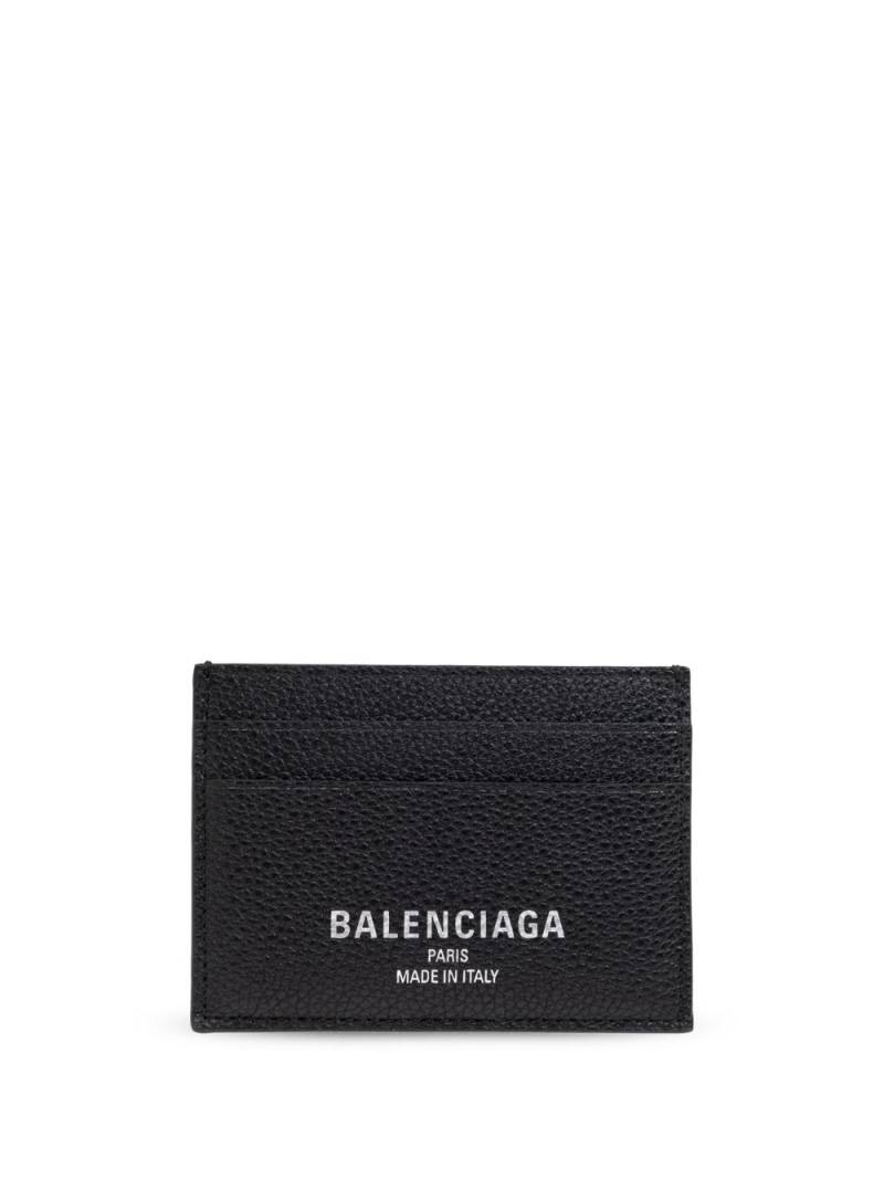 Balenciaga logo card holder - Black von Balenciaga