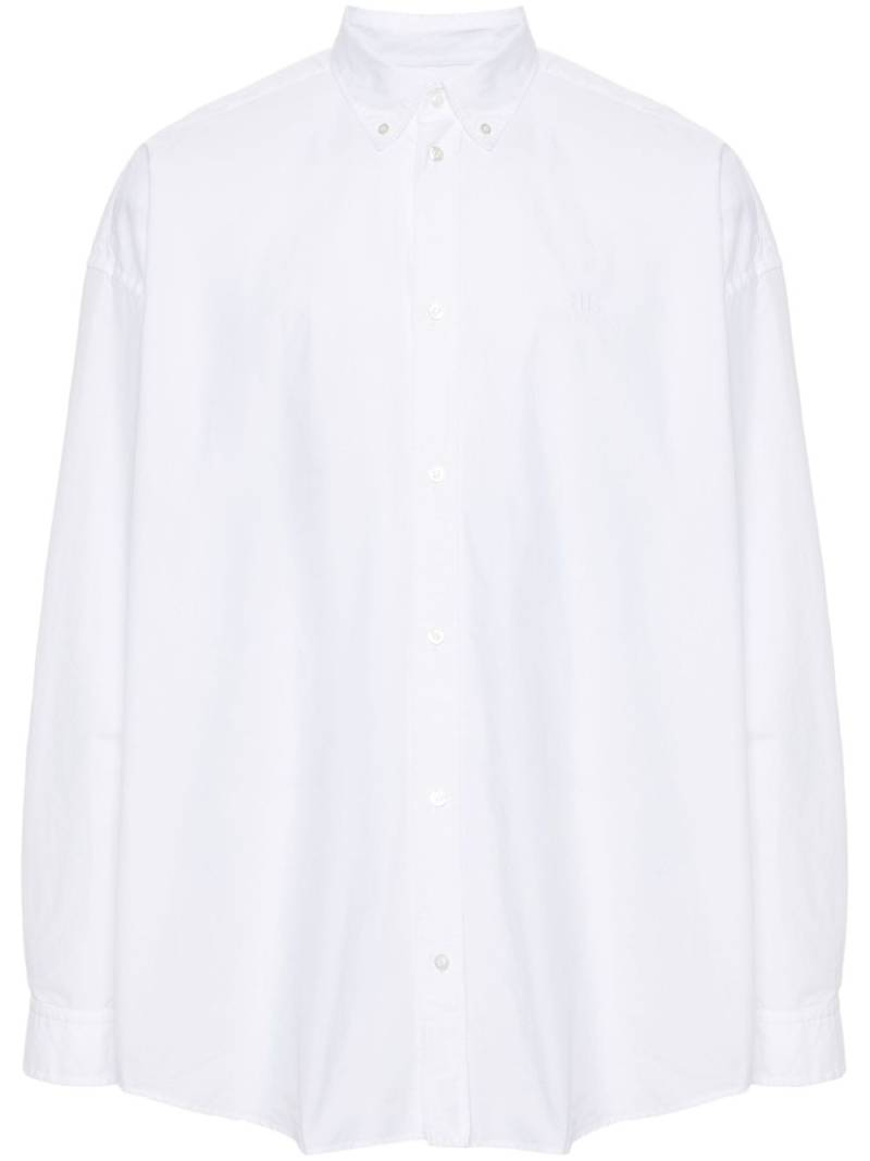 Balenciaga logo-embroidered shirt - White von Balenciaga