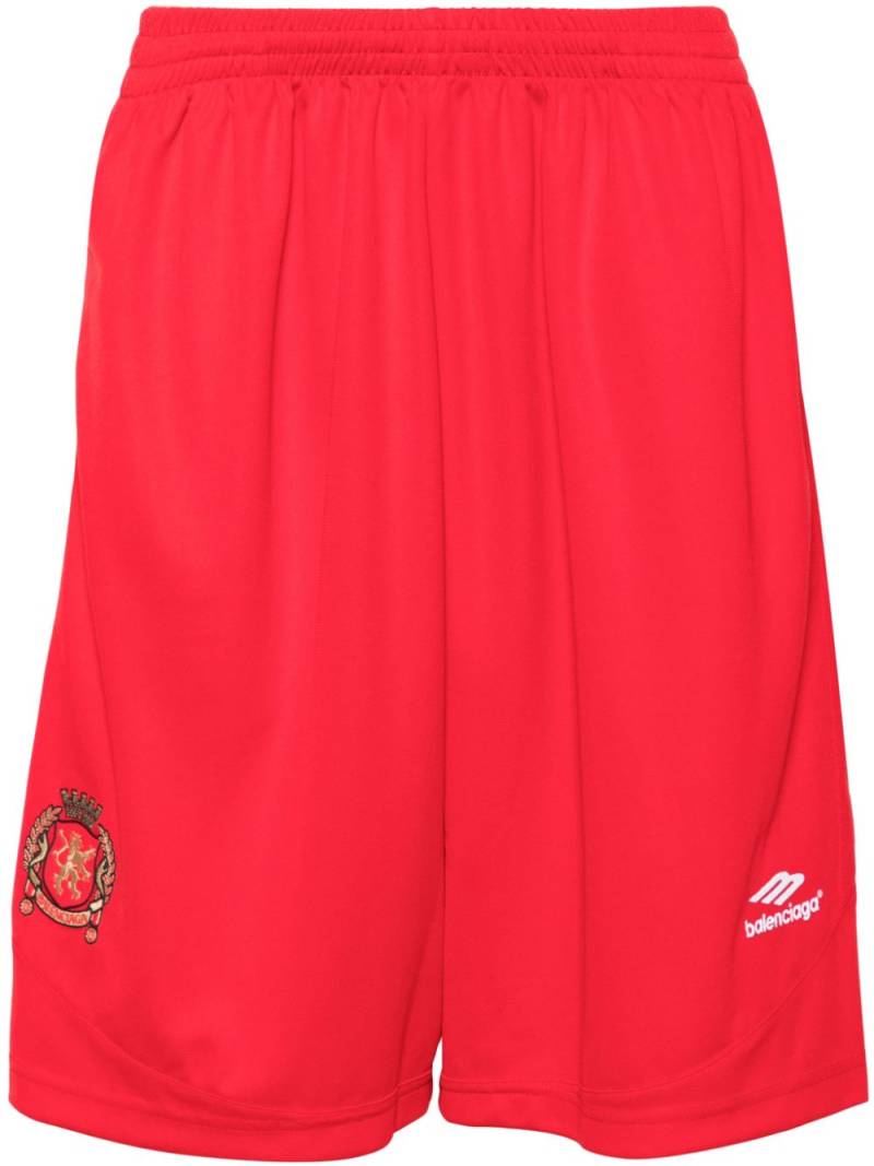 Balenciaga Soccer Baggy track shorts - Red von Balenciaga