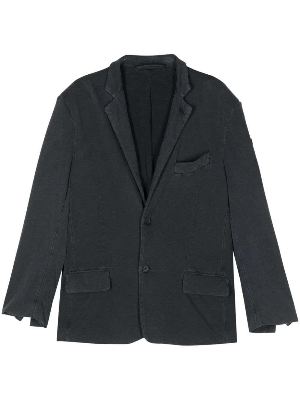 Balenciaga logo-patch blazer - Black von Balenciaga