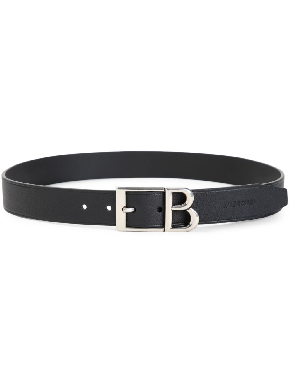 Balenciaga logo-plaque belt - Black von Balenciaga