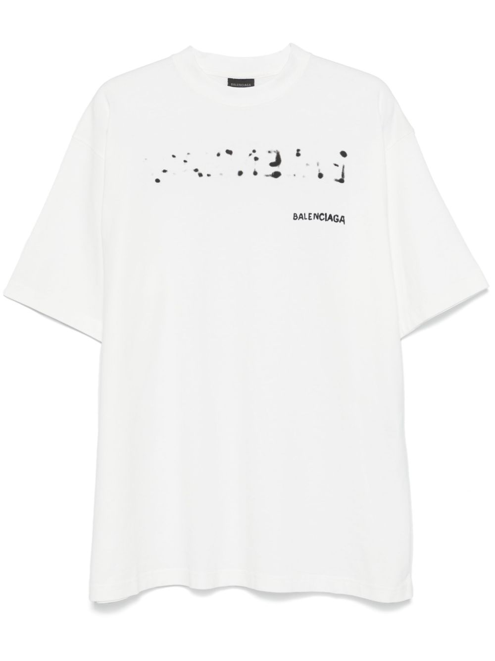 Balenciaga logo-print T-shirt - White von Balenciaga