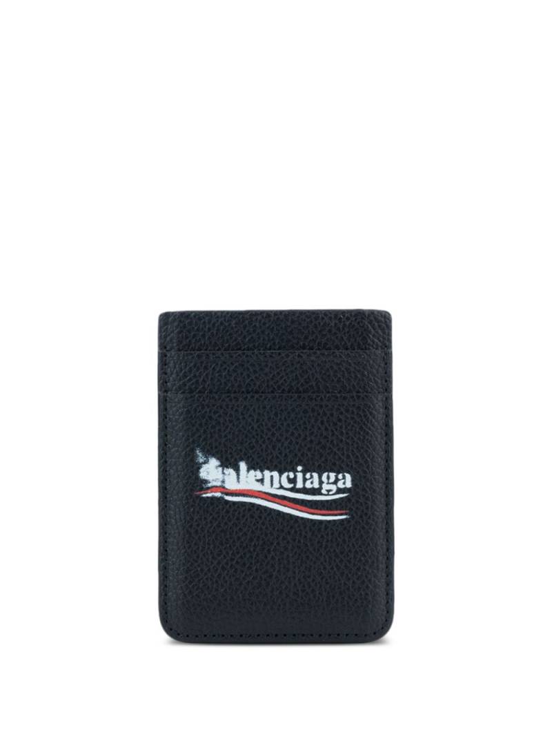 Balenciaga logo-print cardholder - Black von Balenciaga