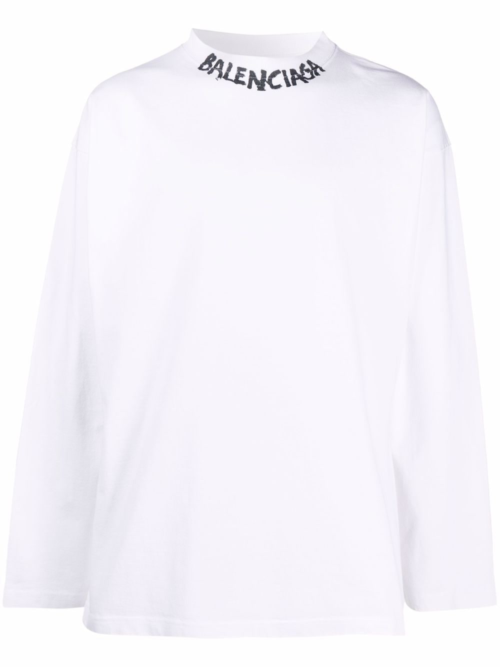 Balenciaga logo-print cotton T-shirt - White von Balenciaga