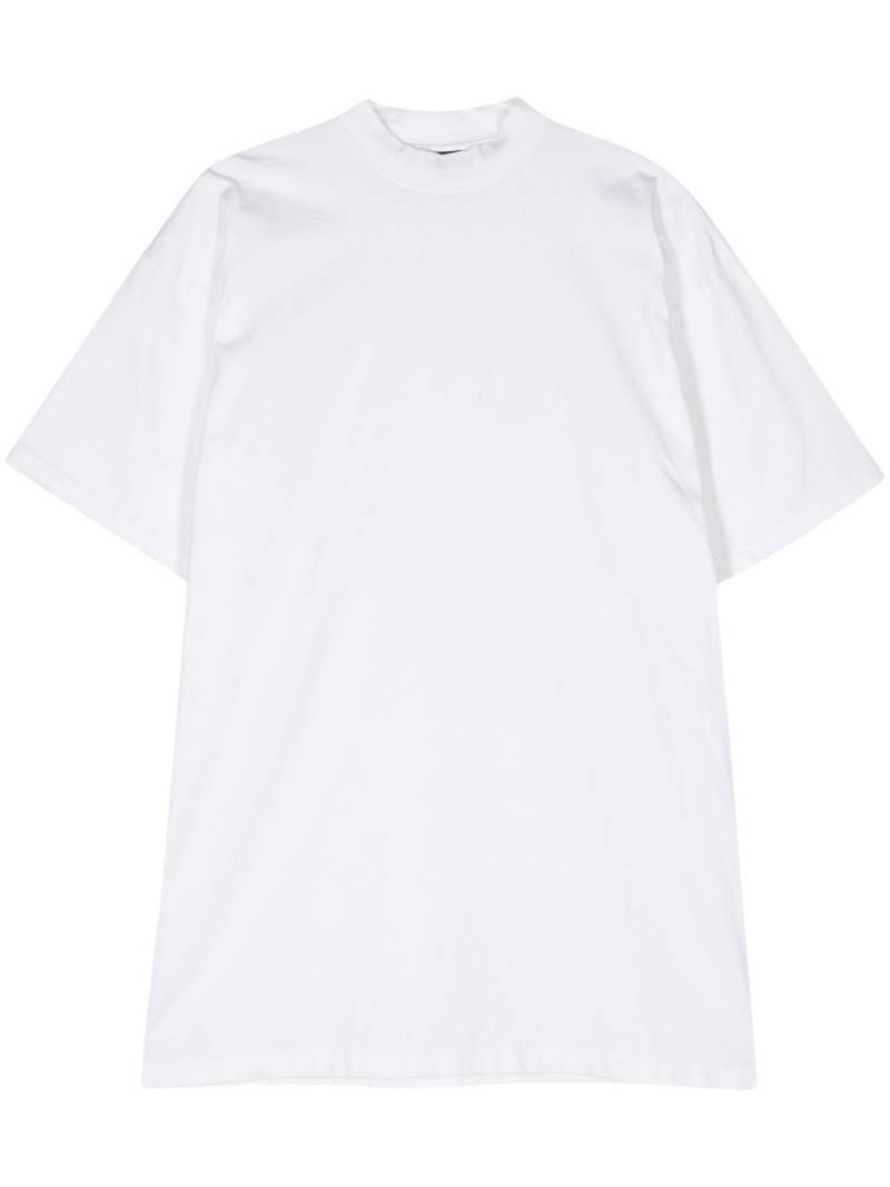 Balenciaga logo-print cotton T-shirt dress - White von Balenciaga