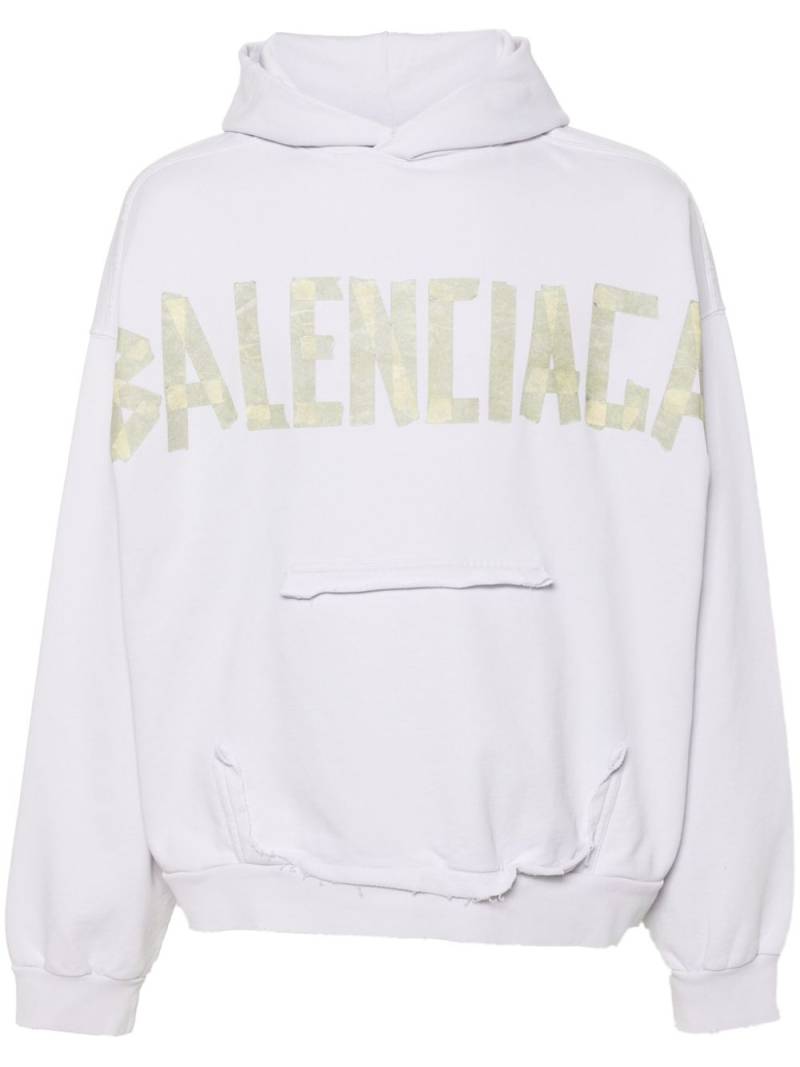 Balenciaga Tape Type hoodie - White von Balenciaga