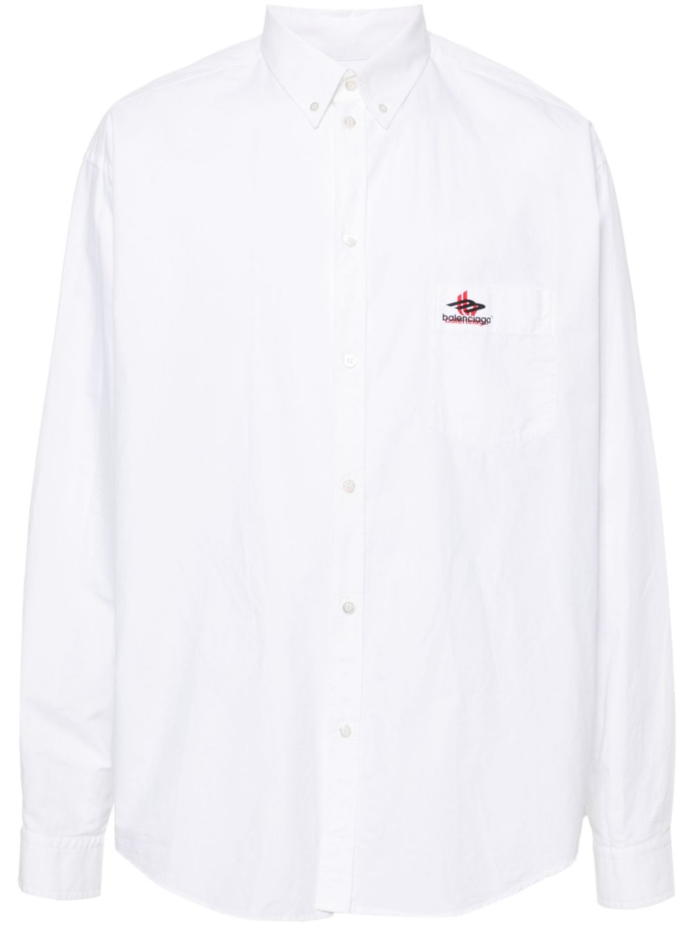 Balenciaga logo-print shirt - White von Balenciaga