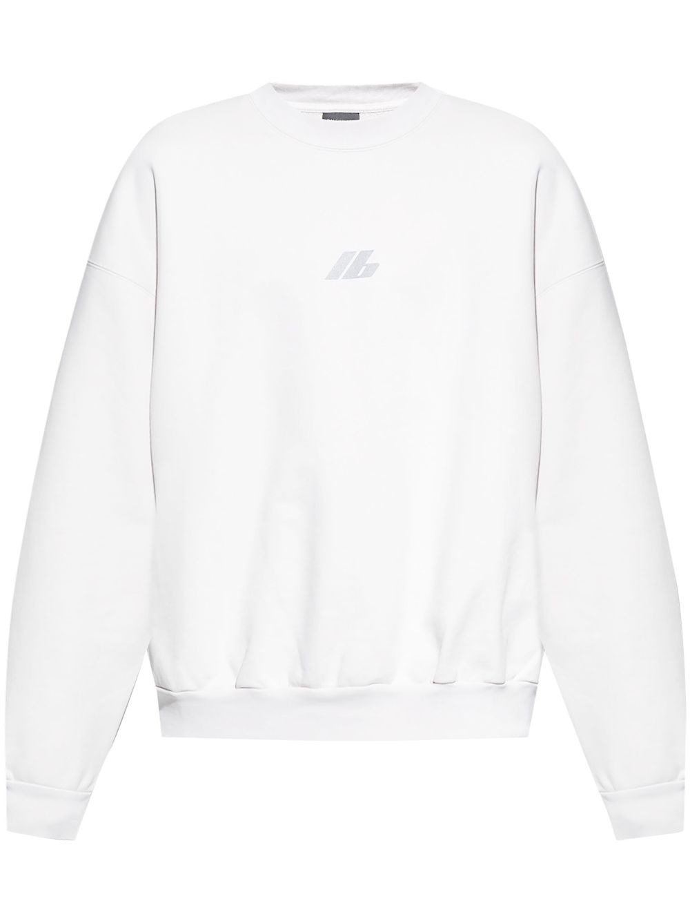 Balenciaga logo-print cotton sweatshirt - White von Balenciaga