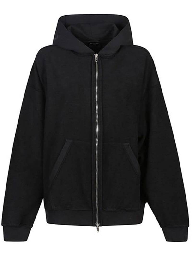 Balenciaga logo-print hoodie - Black von Balenciaga