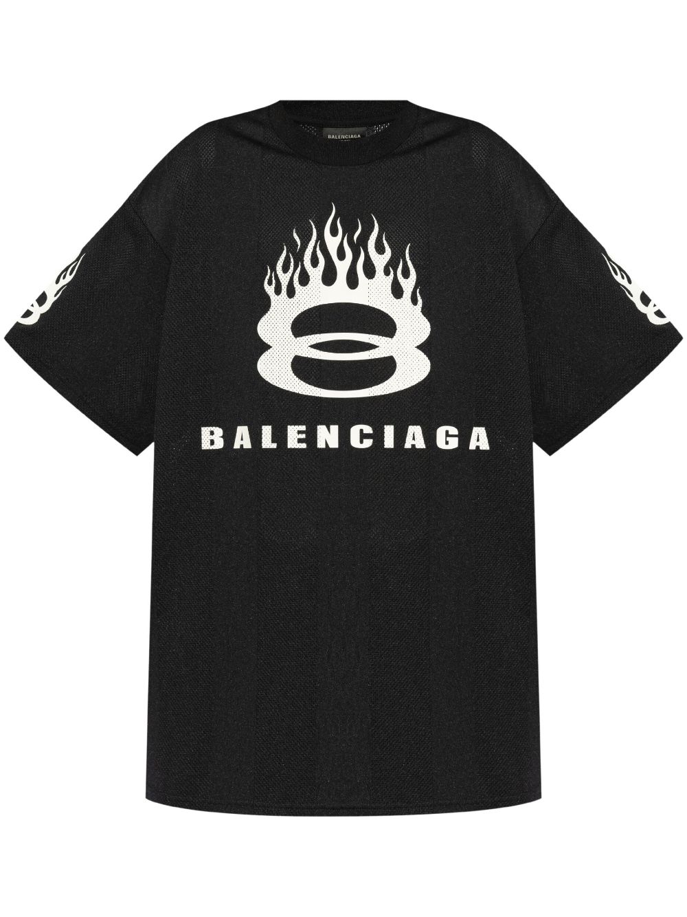 Balenciaga logo-print oversize t-shirt - Black von Balenciaga