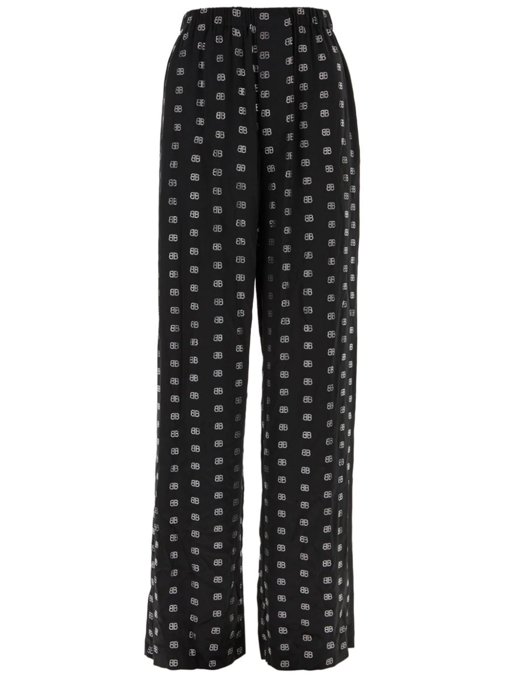 Balenciaga logo-print pajama trousers - Black von Balenciaga