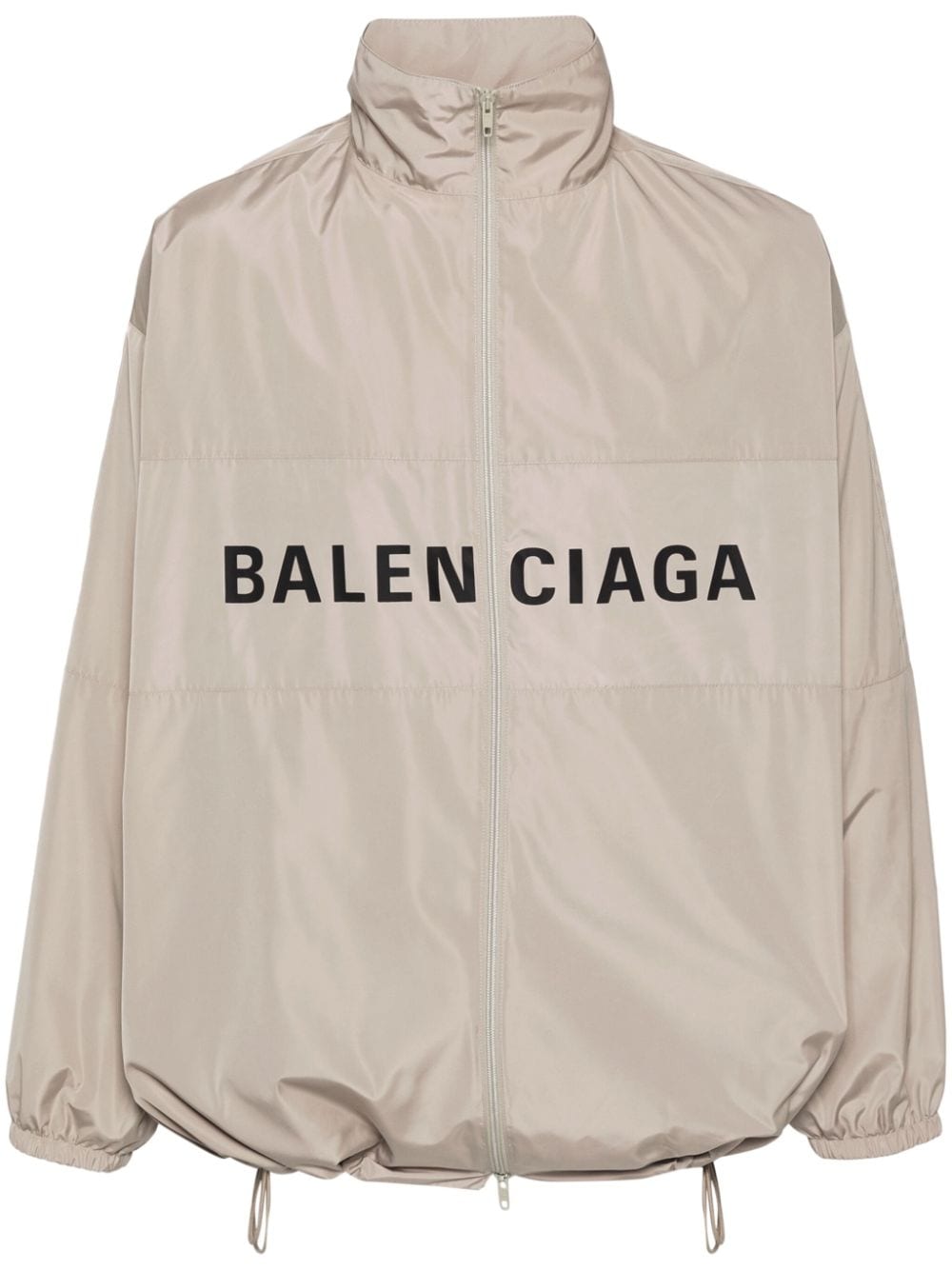 Balenciaga logo-print windbreaker - Neutrals von Balenciaga