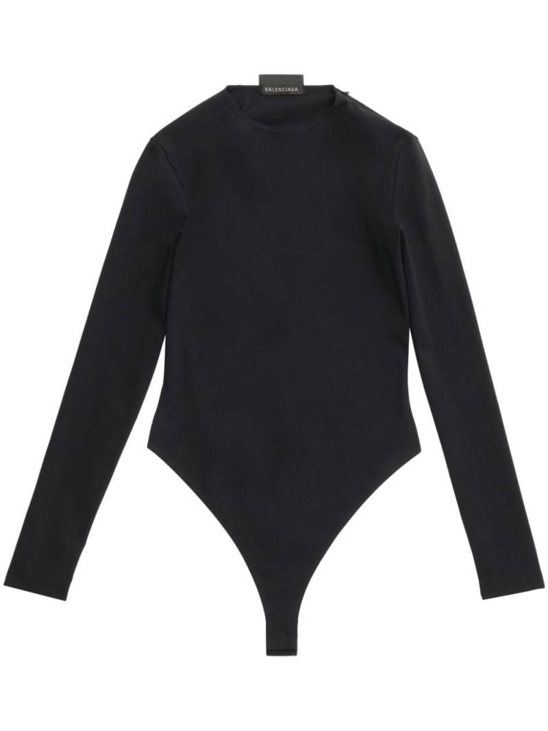 Balenciaga long-sleeve body top - Black von Balenciaga