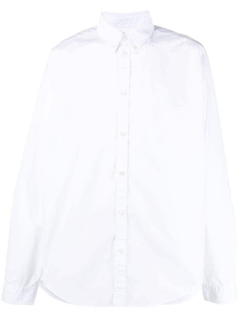 Balenciaga long-sleeve button-down shirt - White von Balenciaga