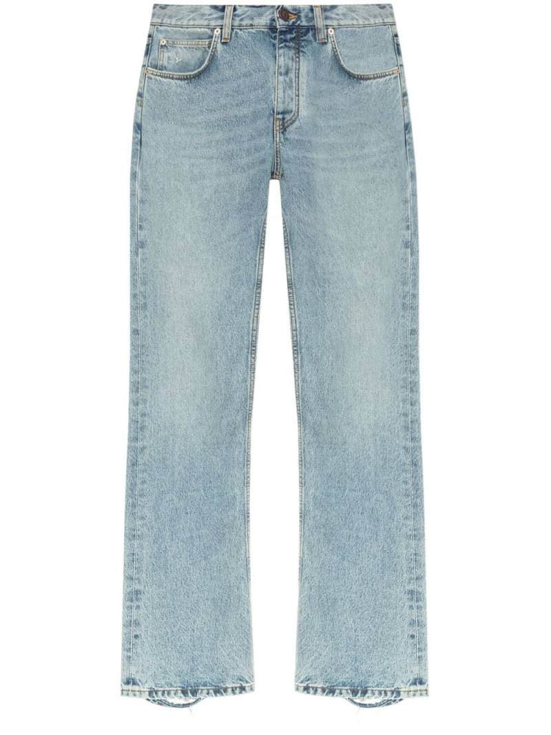 Balenciaga low-rise straight-leg jeans - Blue von Balenciaga