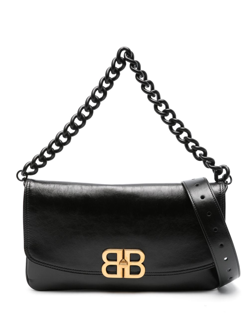 Balenciaga medium BB Soft shoulder bag - Black von Balenciaga