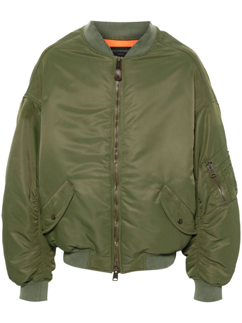 Balenciaga padded bomber jacket - Green von Balenciaga