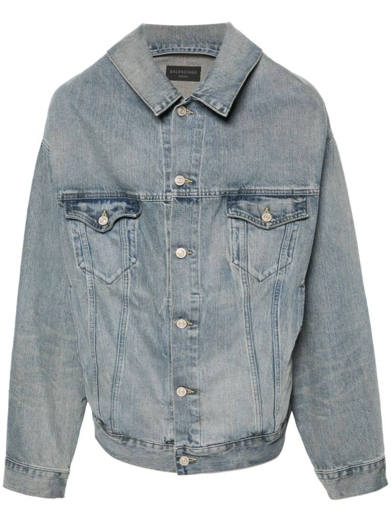 Balenciaga drop-shoulder denim jacket - Blue von Balenciaga