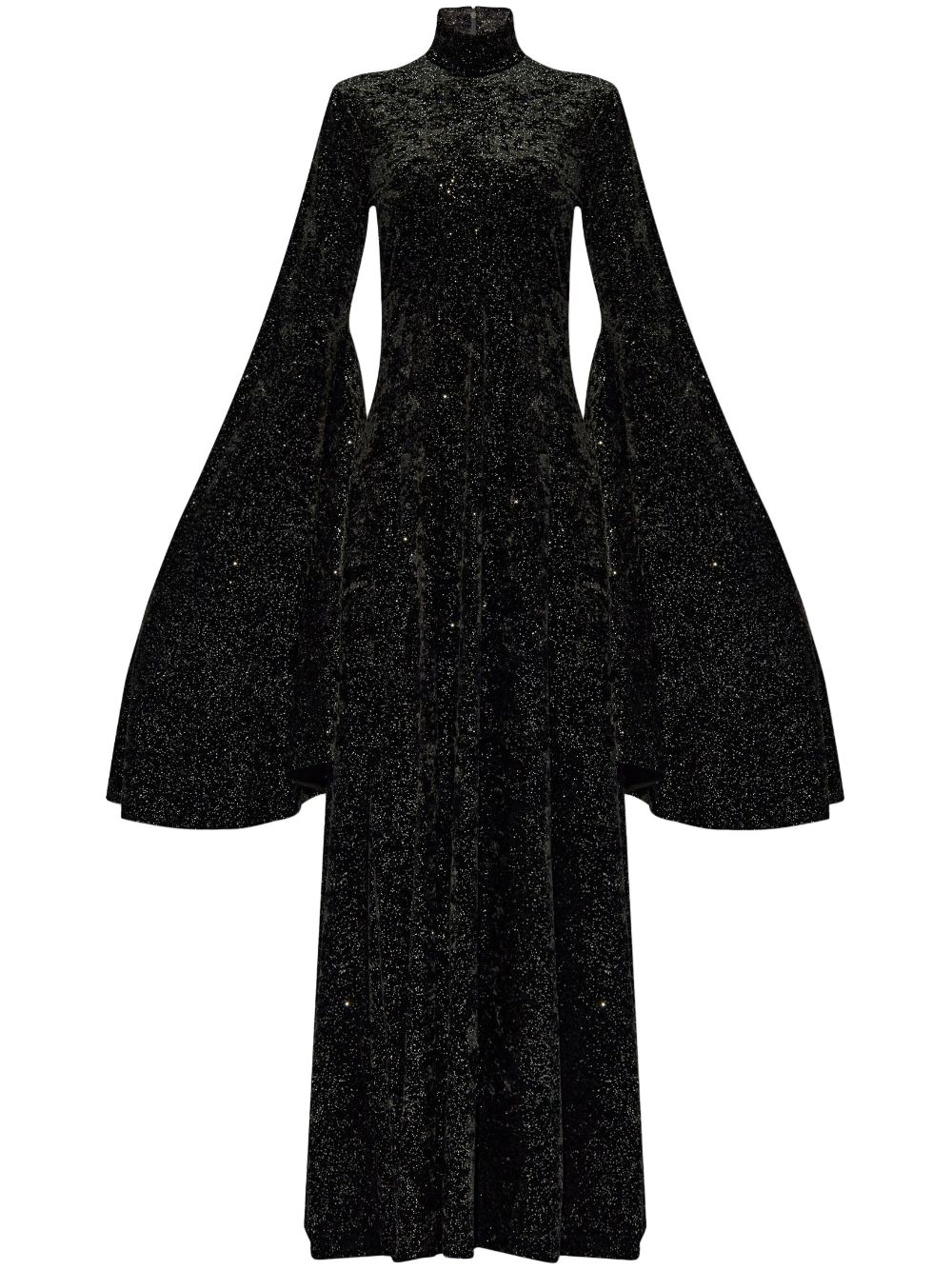 Balenciaga oversize-sleeve maxi dress - Black von Balenciaga