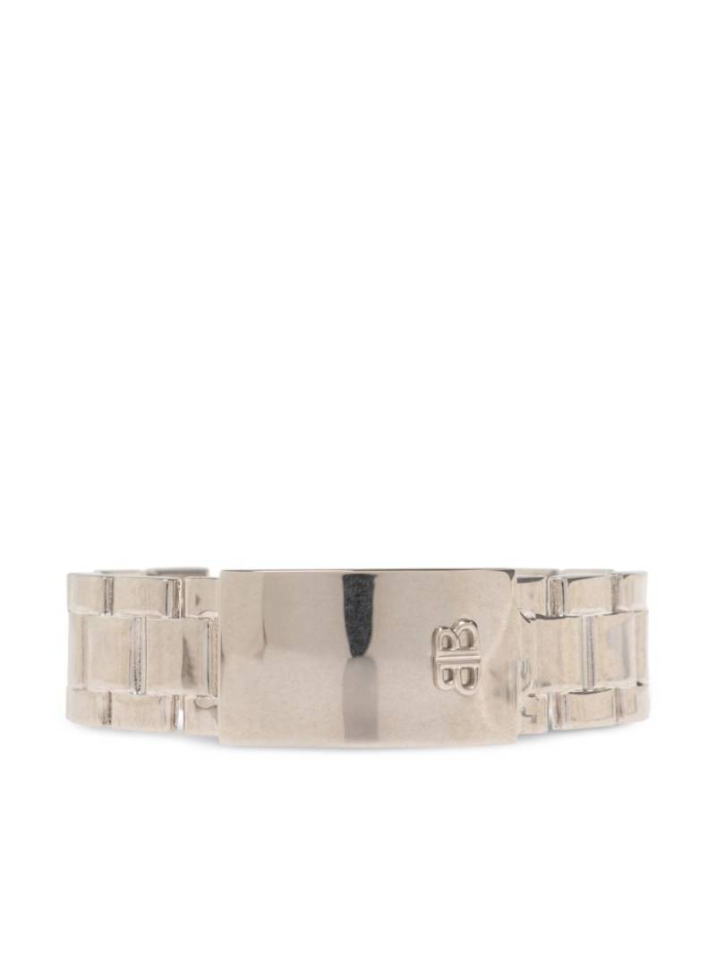 Balenciaga oxidised-finish cuff bracelet - Silver von Balenciaga