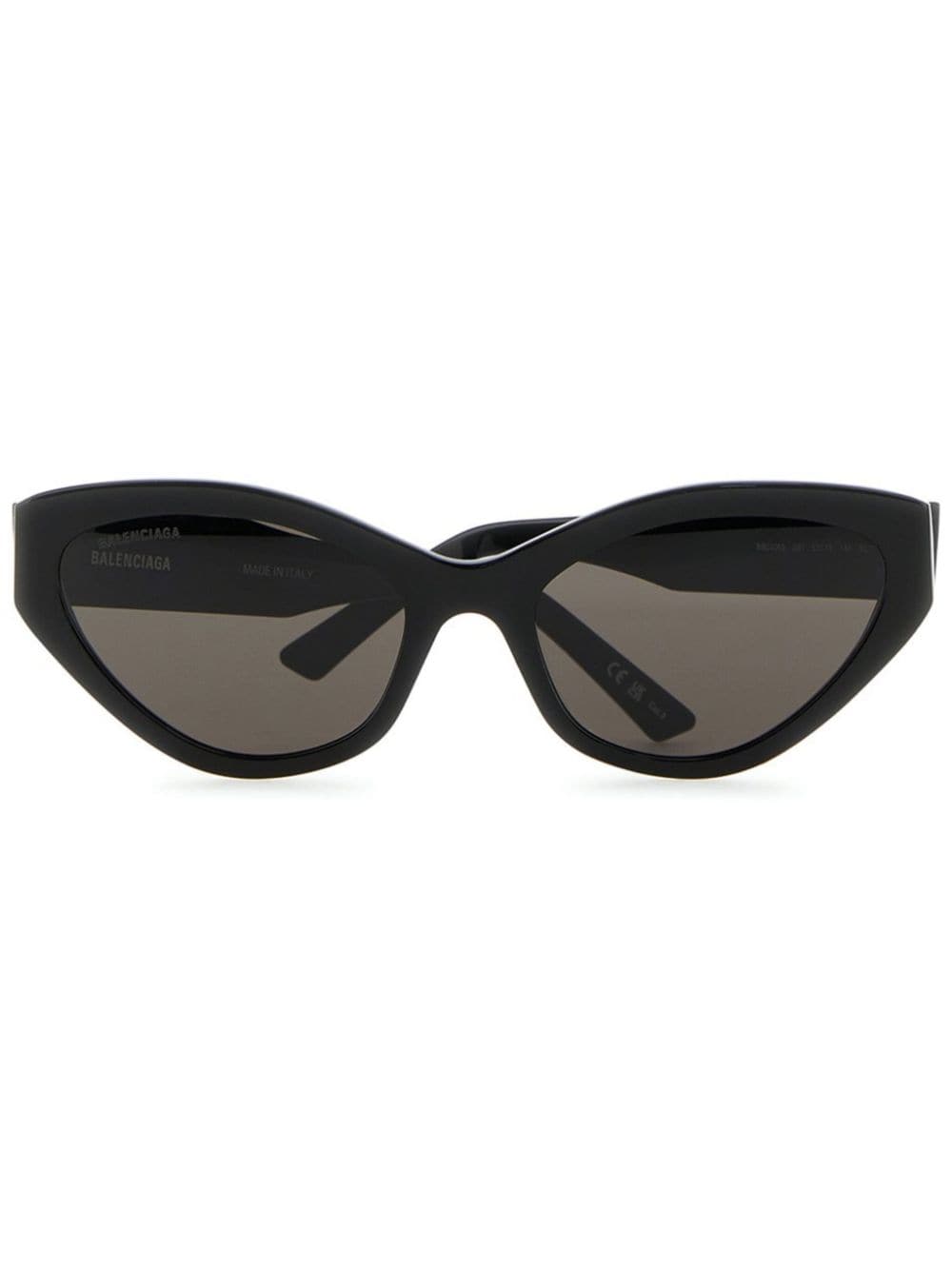 Balenciaga printed oval-frame sunglasses - Black von Balenciaga