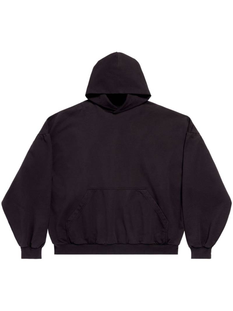 Balenciaga sample-sticker cotton hoodie - Black von Balenciaga