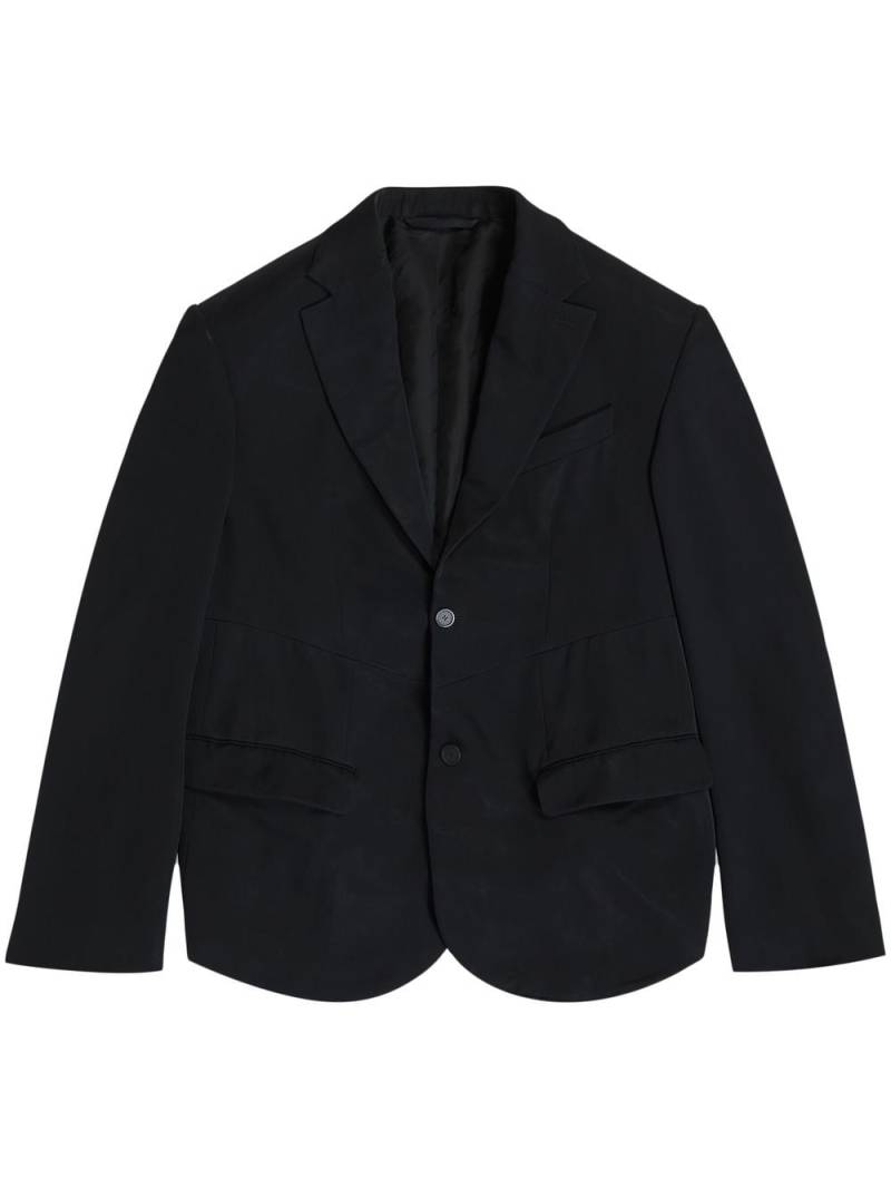 Balenciaga single-breasted oversized blazer - Black von Balenciaga