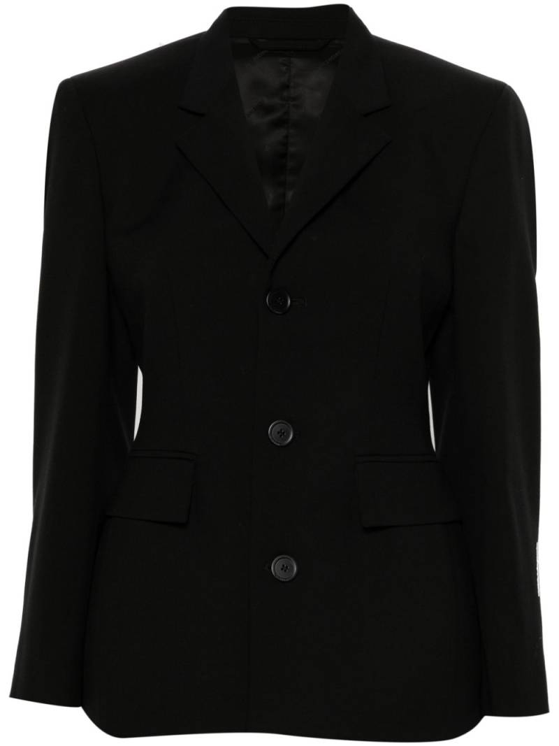 Balenciaga single-breasted wool blazer - Black von Balenciaga