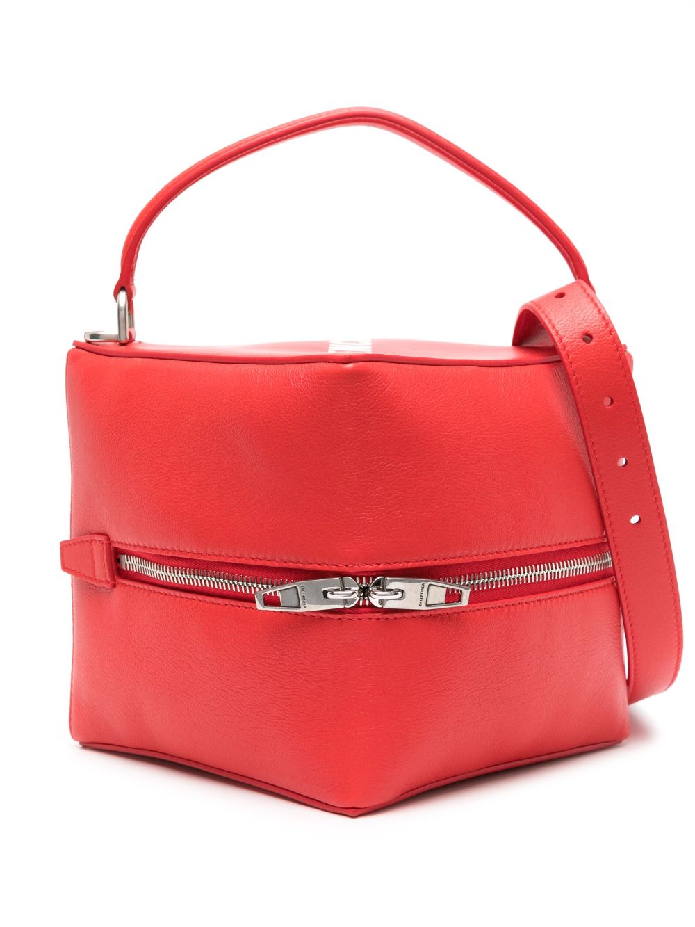 Balenciaga small 4x4 leather tote bag - Red von Balenciaga