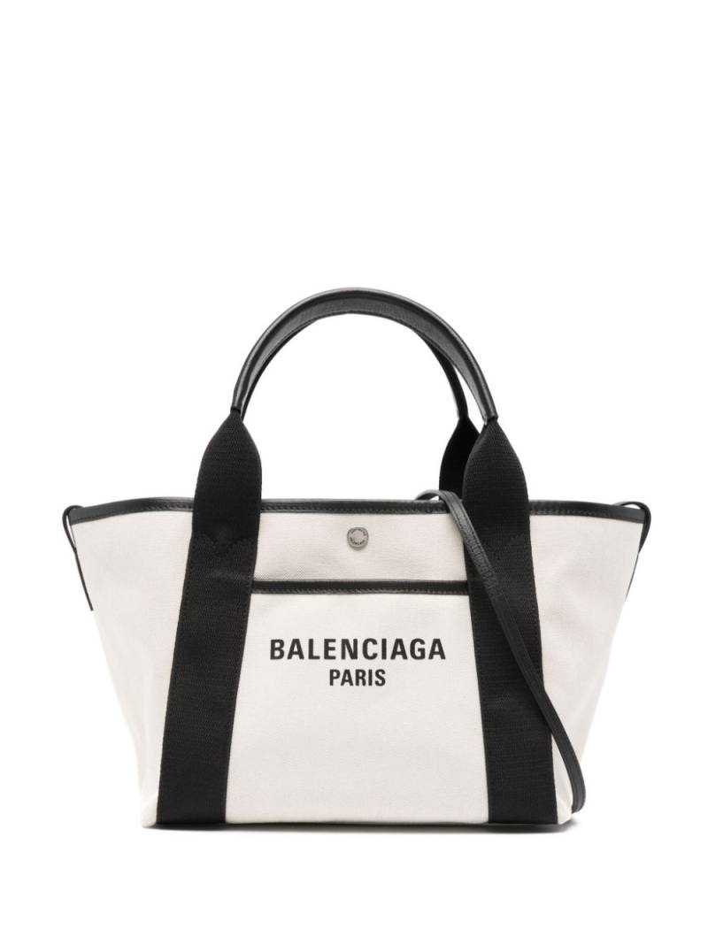 Balenciaga small Biarritz tote bag - Neutrals von Balenciaga