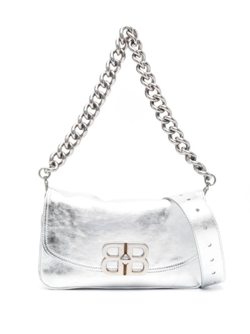 Balenciaga small BB Soft Flap shoulder bag - Silver von Balenciaga