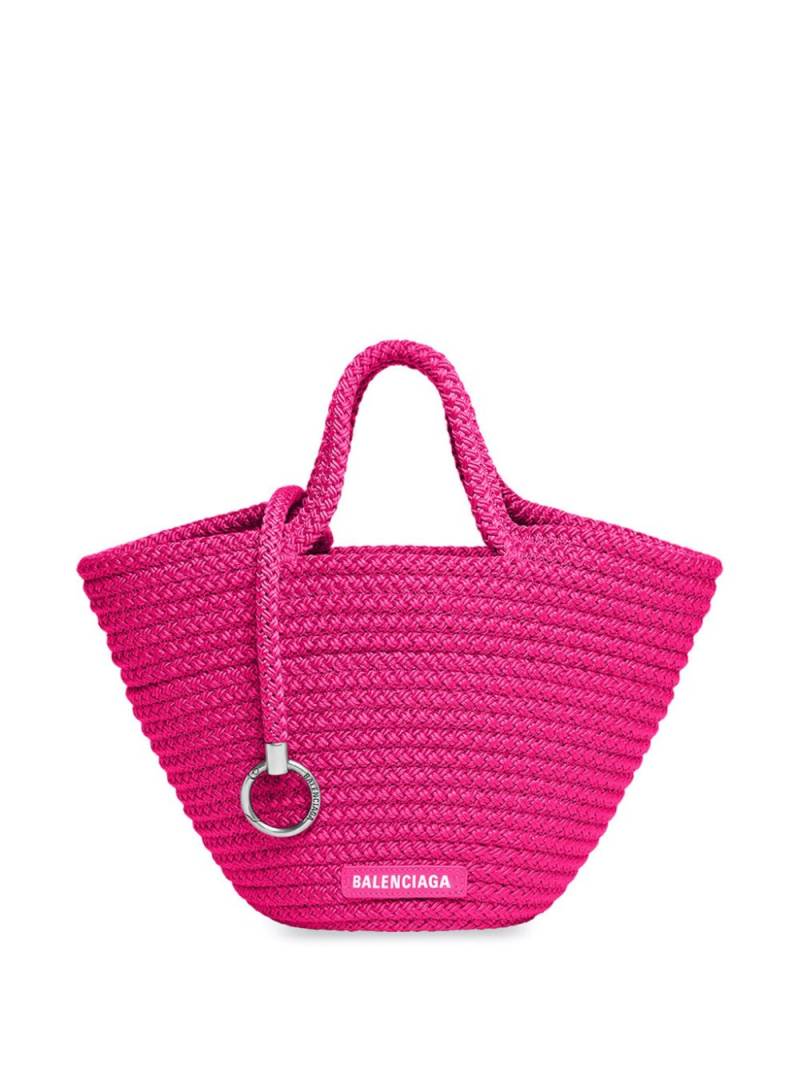 Balenciaga small Ibiza woven basket bag - Pink von Balenciaga