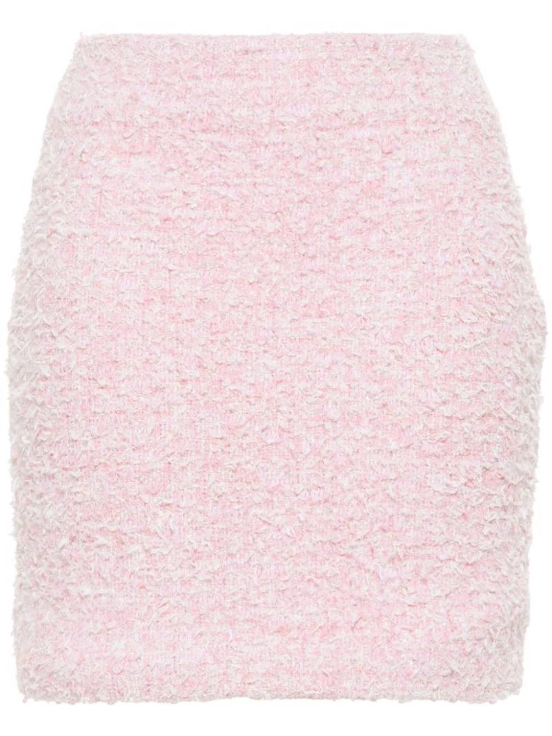 Balenciaga tweed bouclé mini skirt - Pink von Balenciaga