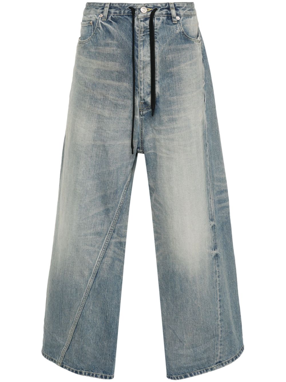 Balenciaga twisted wide-leg jeans - Blue von Balenciaga