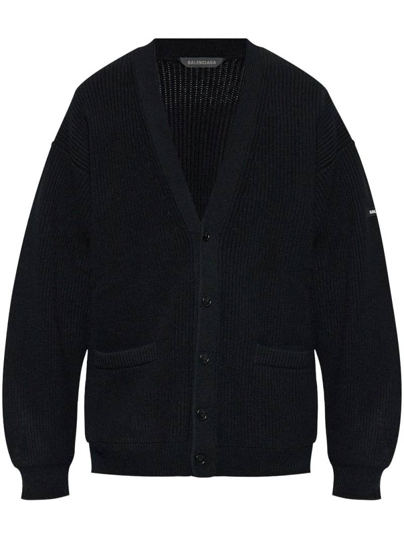 Balenciaga wool cardigan - Black von Balenciaga