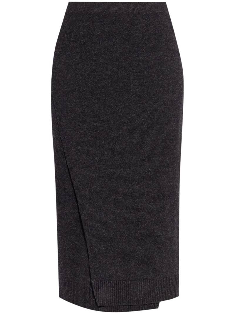 Balenciaga wrap knit skirt - Grey von Balenciaga