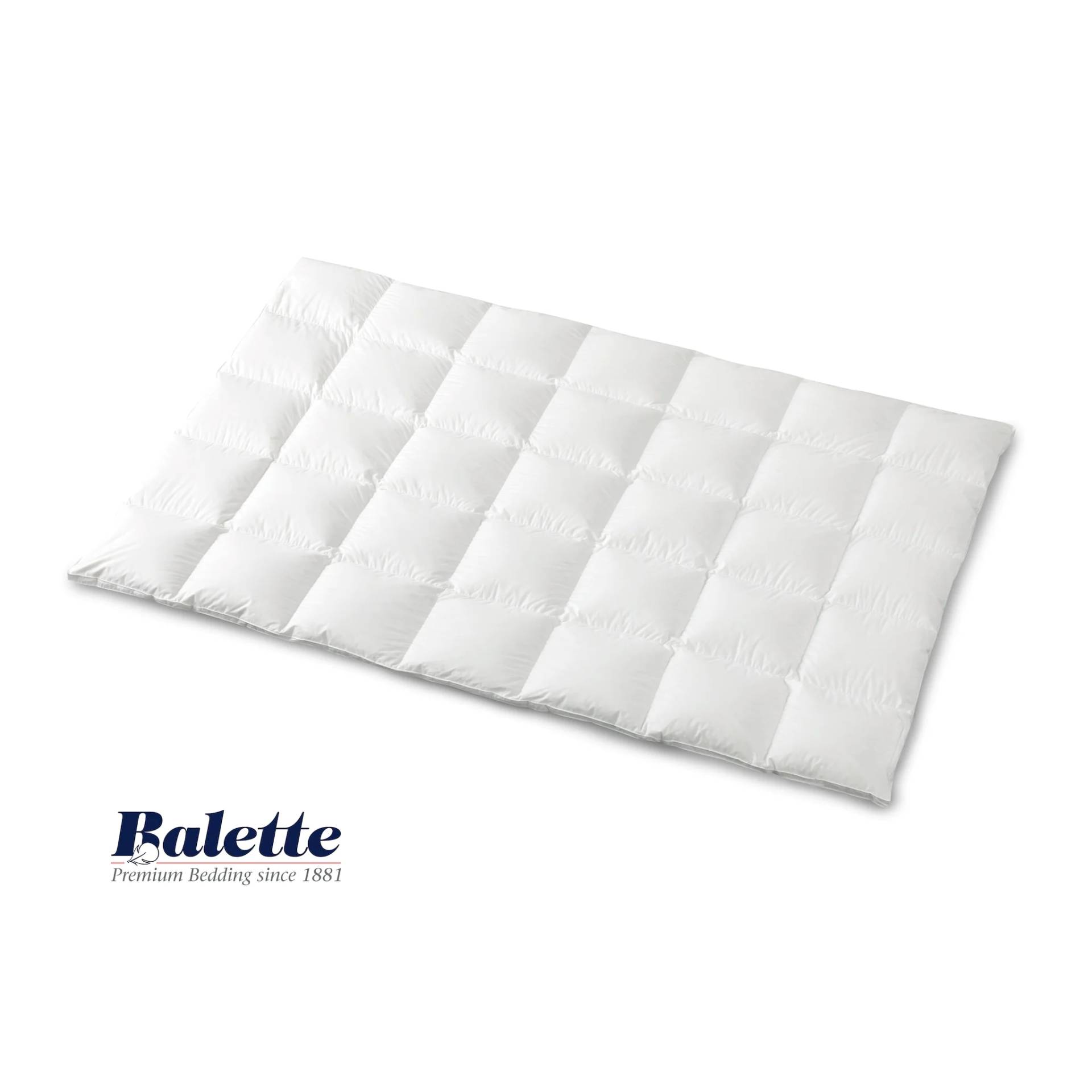 Balette Daunenbettdecke »Duvet Classic«, normal, Füllung neue reine Entendaunen (10%) und Entenfedern (90%), weiss, Bezug 100% Baumwolle, (1 St.), mit Innensteg von Balette