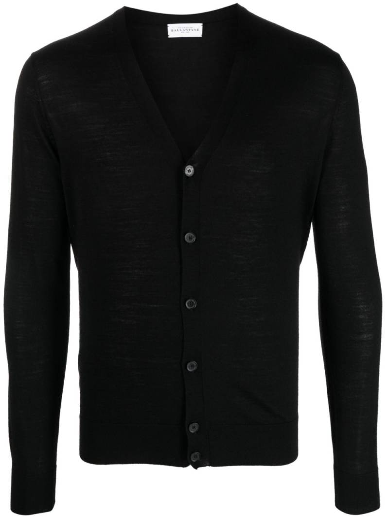 Ballantyne V-neck wool cardigan - Black von Ballantyne